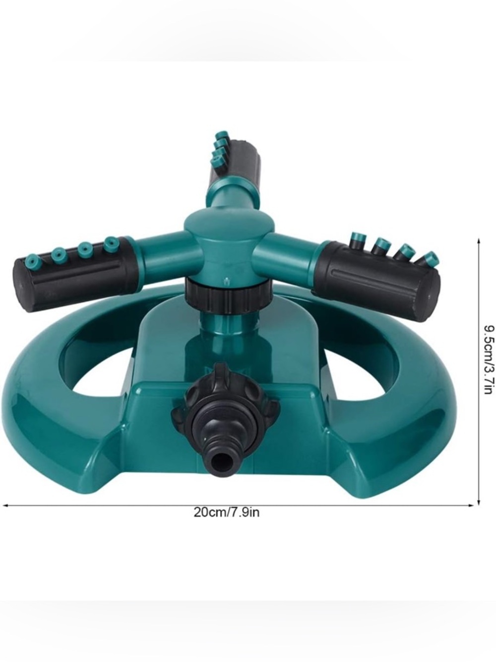 Lot of 2 Lawn Sprinklers 3 Arm Rotary Adjustable Garden Water Sprayer New - Picture 2 of 11